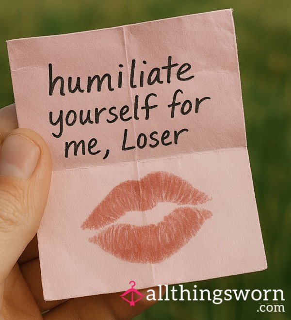 Your Next Degrading A**ignment Awaits… 😈