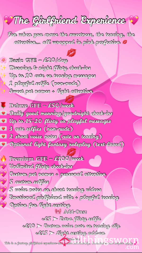 Your Online Girlfriend Experience 💕 Sweet, Flirty, & Fully Yours (For A While 😉)