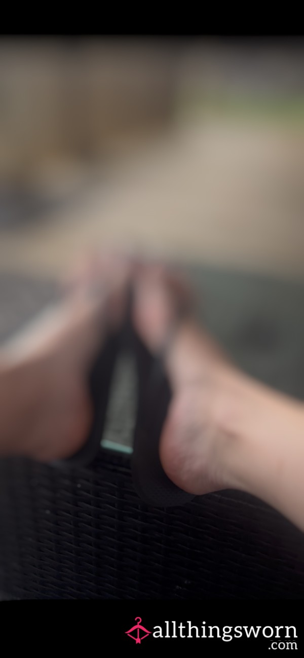 You’re Tiny Watching My Feet Walk In Flip Flops