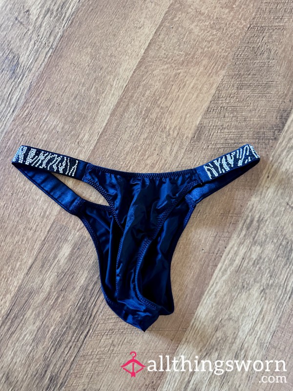 🦓 Zebra After Dark” – Victoria’s Secret Crystal Panties (XS)