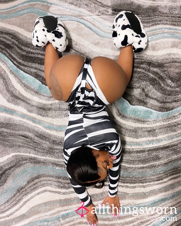 Zebra Bu*t Flap Onesie (My Favorite)