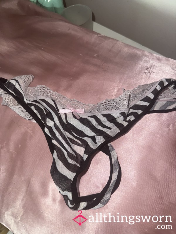 Zebra Princess Thong 🎀