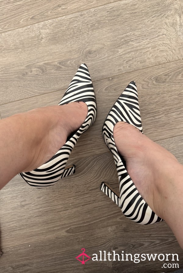 Zebra Print Heels