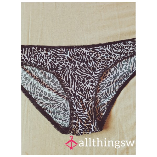 Zebra Print Worn Panties