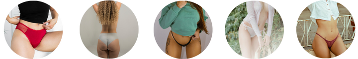 Used panties marketplace featuring cotton, lace, satin, and silk underwear