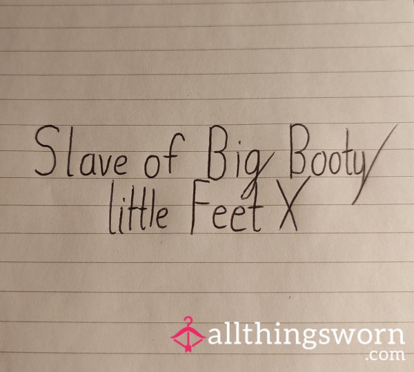 SlaveofBigBootyLittleFeetX